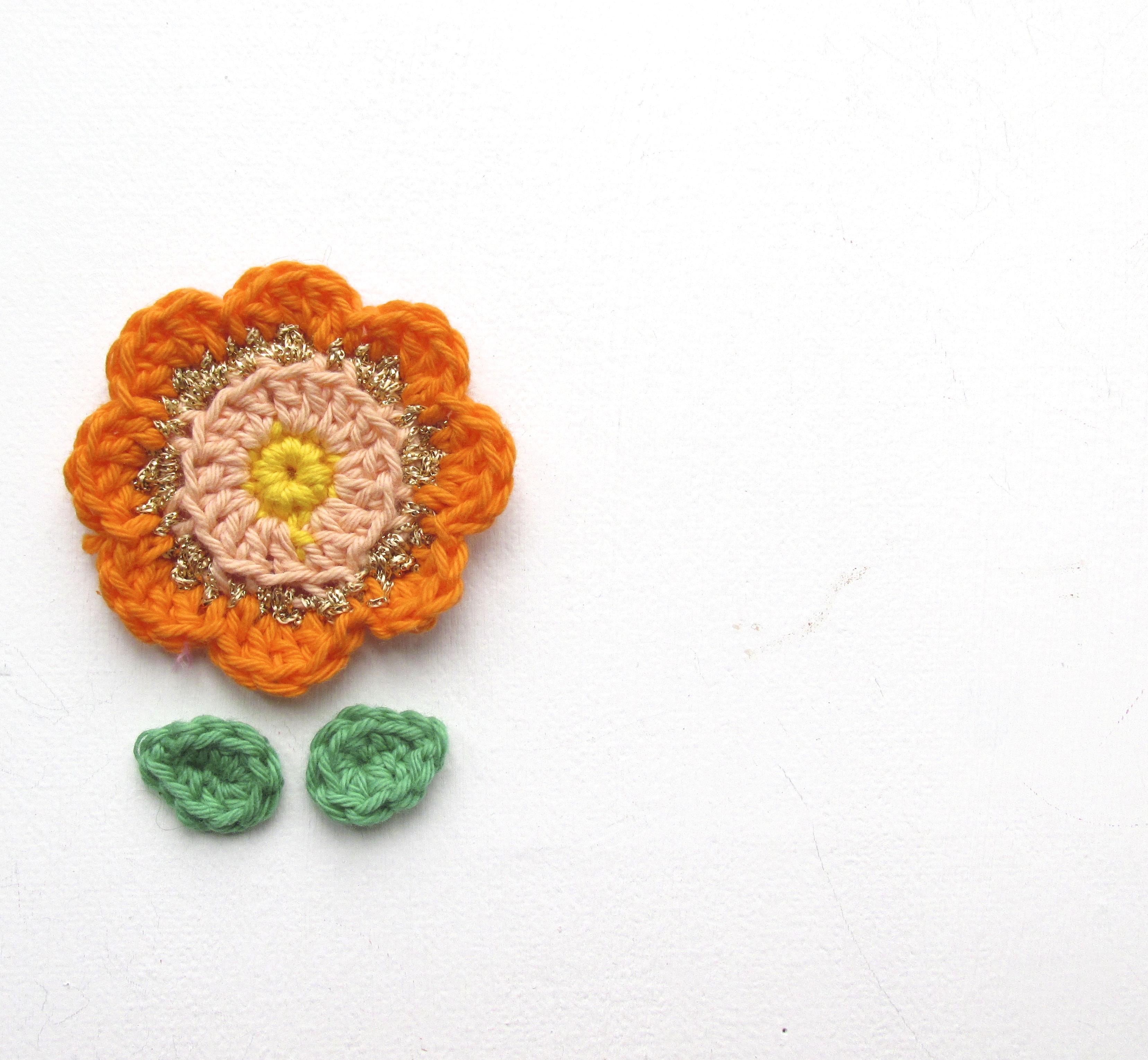 crochet folk flower